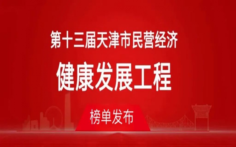 榮程集團榮登天津市民營經濟健康發展工程多個榜單